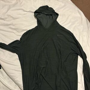 XL Nike Dri-Fit long sleeve with hood (dark grey)